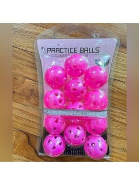 Masters Airflow Practice Balls - Pink (12 Pack)